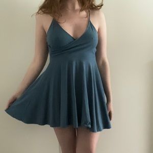 Wrap-style Skater Dress
